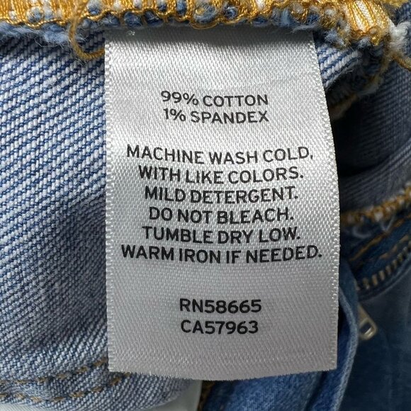 BP Womens Faded Blue Mid Rise Retro Inspired Denim Flare Leg Jeans Sz 28 New - Picture 7 of 10